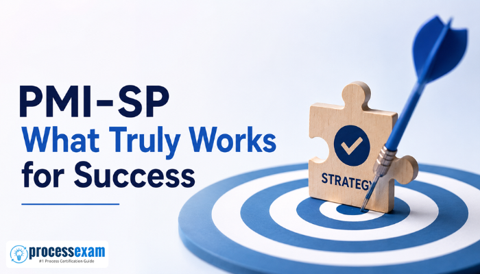 Minimal feature image showing a project schedule timeline with a checkmark and warning marker, representing smarter PMI-SP exam preparation and avoiding common study mistakes.