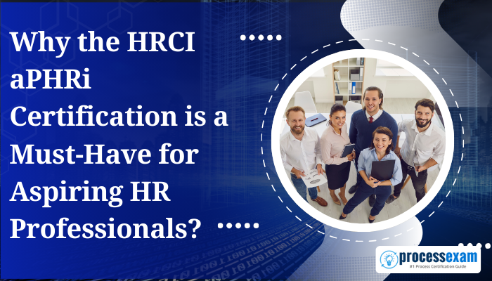 Team of HR professionals smiling in an office setting, emphasizing why the HRCI aPHRi certification is essential for aspiring HR professionals.