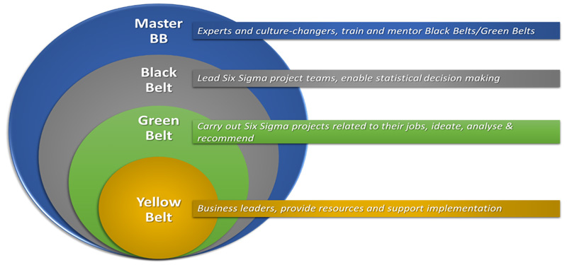 Six Sigma Certifications, Six Sigma Training, Yellow Belt, Green Belt, Black Belt, Six Sigma Yellow Belt, Six Sigma Green Belt, Six Sigma Black Belt