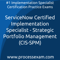 ServiceNow Certified Implementation Specialist - Strategic Portfolio Management 