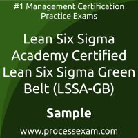 LSSA-GB Dumps PDF, Lean Six Sigma Green Belt Dumps, download Lean Six Sigma Green Belt free Dumps, LSSA Lean Six Sigma Green Belt exam questions, free online Lean Six Sigma Green Belt exam questions